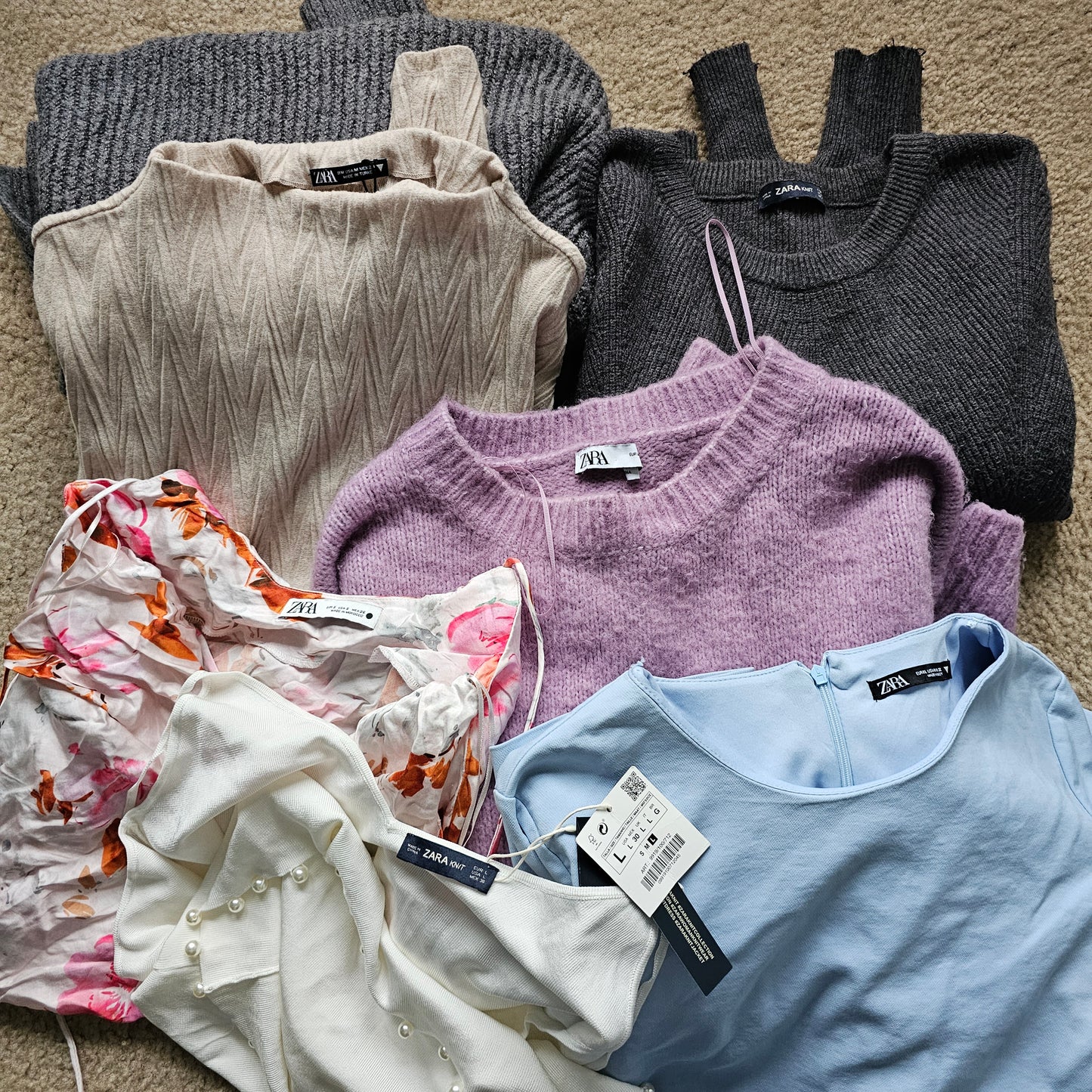 #1025 20pc ZARA women's assorted clothing lot